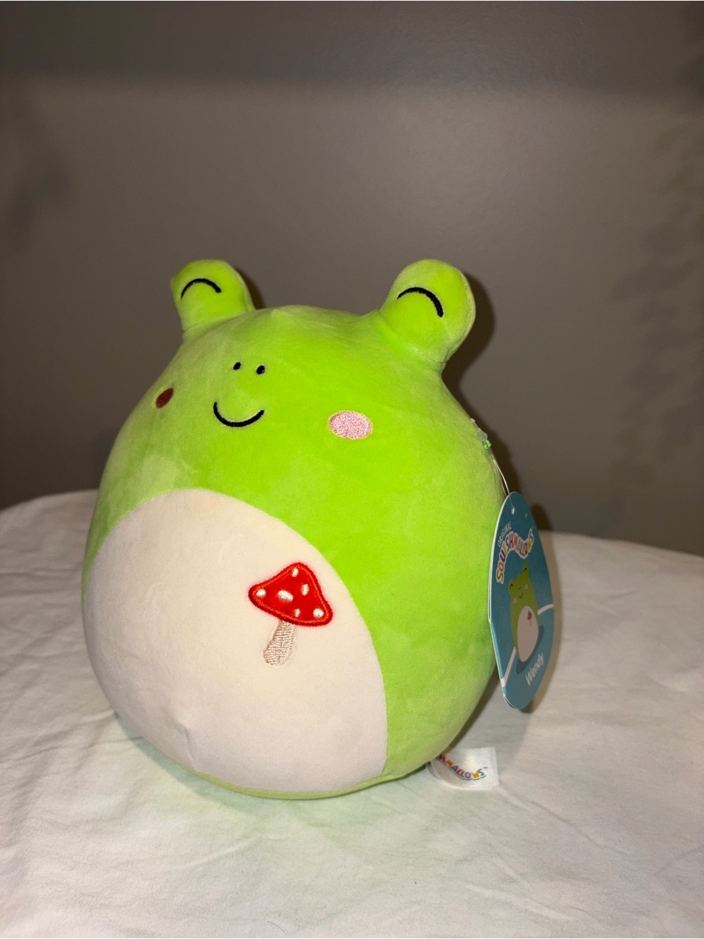 NWT Squishmallows Wendy Frog Mushroom Green Plush